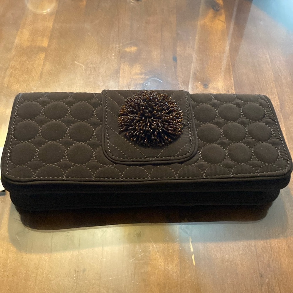 Vera Bradley brown clutch